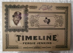 2005 PLAYOFF PRIME CUTS Time Line "Fergie Jenkins Pr: 054/100 - Picture 1 of 2
