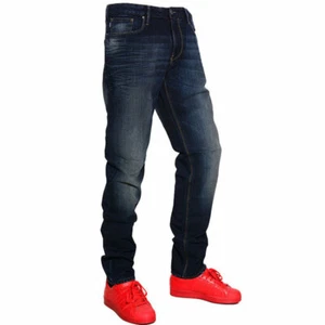 ARMANI Mens Denim Jeans 6X6J06 6N0ZZ Plain Cotton Slim Fit Navy AJ Jeans - Picture 1 of 7