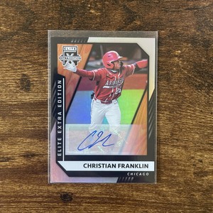 2021 Panini Elite Extra Edition Baseball Christian Franklin (AU) #123
