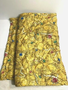 Disney Caribbean Beach Room Prop Pirates of the Caribbean Jewel Coins Bed Runner - Picture 1 of 4