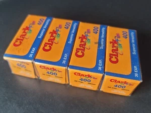 Clark Color Film - 4 Sealed Rolls - 35mm - 400 ISO - 36 Exp Each - Expired 2008 - Picture 1 of 6