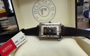 ROAMER Damenuhr Competence Lady Swiss Made Skelettuhr Rechteck 104846 Saphirglas - Bild 1 von 6