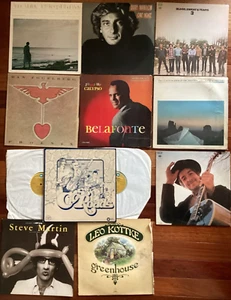 Lot 11 Record Albums 33s Murray Fogelberg Manilow Belafonte Cross Roads Dylan - Imagen 1 de 4