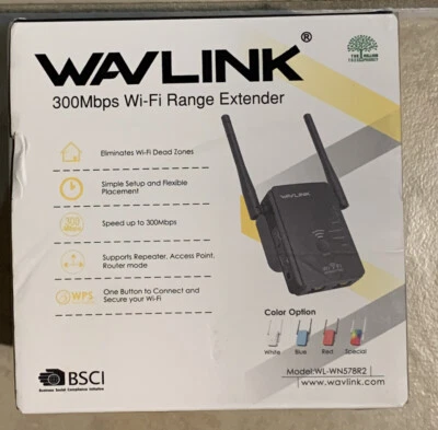 Wavlink WSWN578R2 Extender Booster Internet Router Used. C - Image 1 of 4