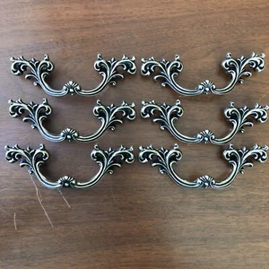 French Provincial Drawer Pulls 2.5” Lot Of 6 Belwith Keeler NEW Handle Gold - Picture 1 of 8