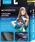 Mission Youth-Size Cooling Neck Gaiter Face Masks (2-Pack)