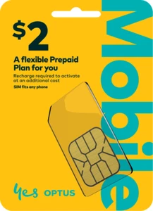 Optus Australia 2$ starter SIM kit - Zdjęcie 1 z 1