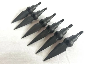 6PK Archery Arrowheads Whistle Arrow Points for Hunting 175 Grain Arrow heads - Picture 1 of 6