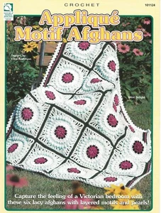 Applikation Motiv Afghanen gehäkelt Pinwheels Pfirsich Parfait Blütenblätter immergrün BUCH - Bild 1 von 2