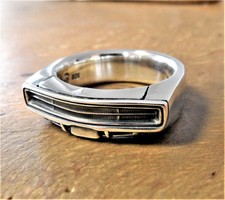 1970 Dodge Charger RT SE Mopar Hemi Muscle Car - 925 Sterling Silver Ring