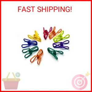 Chip Clips, Utility PVC-Coated Steel Clip for Food Package, Chips Bag, Clothes, - Picture 1 of 2