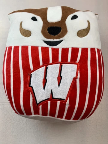 NWT 12" Mascot Factor Bucky the Badger Squishy Cover