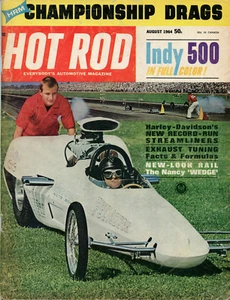 Hot Rod Rivista Volume 17 n.8 Vintage Agosto 1964 HRM Championship Drags - Foto 1 di 5