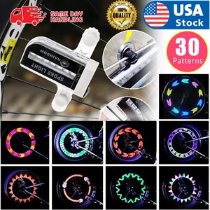 Bicycle Wheel Lights Waterproof RGB Ultra Bright Spoke Lights 14-LED 30 Patterns - Picture 1 of 12