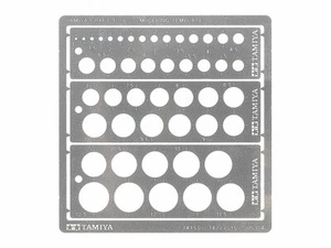 Tamiya 74150 MODELING TEMPLATE (ROUND, 1-12.5mm) - Picture 1 of 2