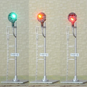 1 x HO scale model tri-lights 3 colors block type G signal metal 1 targets #GS1F - Picture 1 of 7