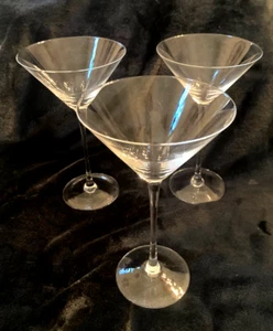 Set Of 3 Vtg. Classis Martini Glasses..Looks Like Zwiesel But Unmarked - Picture 1 of 4