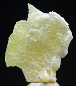 BRUCITE Specimen Yellow Crystal Cluster Mineral PAKISTAN w/ ID card - Picture 1 of 9