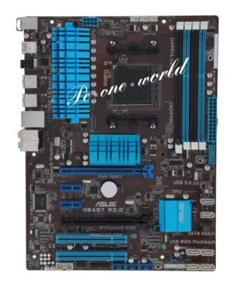 For Asus M5A97 R2.0 Socket AM3+ AMD 970 DDR3 DIMM ATX USB3.0 Motherboard - Photo 1/4