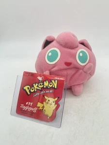 VTG Hasbro Nintendo Pokemon #39 Jigglypuff Bean Bag Stuffed Plush NWT 1998 4" - Picture 1 of 2