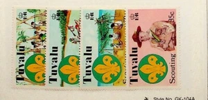 TUVALU Sc 50-53 NH ISSUE OF 1977 - SCOUTS - (SC1) - Picture 1 of 1