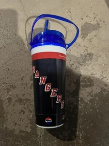 New York Rangers Pepsi - 2024 Playoffs Souvenir Whirley Plastic Cup Handle Straw - Picture 1 of 6