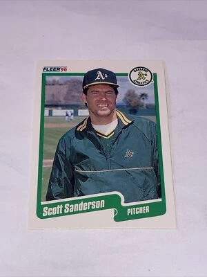 1990 Fleer Update #U-118 Scott Sanderson Oakland Athletics - Image 1 of 4