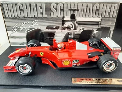 Hot Wheels Ferrari F2001 #1 Michael Schumacher World Champion 2001 1/18 53956 - Immagine 1 di 3