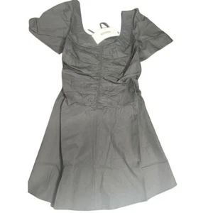 Thakoon NWT Ruched Open Back Mini Dress in Black Size 2 - Picture 1 of 3