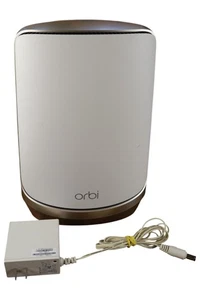 Netgear Orbi RBRE960 AXE11000 Tri-Band Wi-Fi 6E Mesh Router 10 G WAN + PSU - Bild 1 von 9