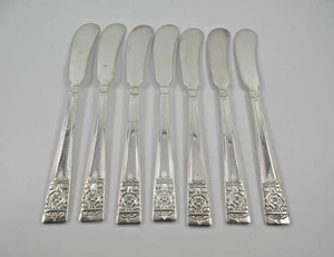 National Silver Co EINWEIHUNG 7 Butterstreuer Silberteller Besteck - Bild 1 von 4