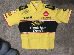 RUSTY WALLACE SIGNIERT MILLER ORIGINAL DRAFT PONTIAC TEAM AUSGESTELLT CREW SHIRT MIT COA - Bild 1 von 12