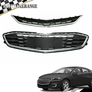 Parachoques delantero de repuesto para Chevy Malibu 2016-18 parrilla inferior superior rejilla de malla - Imagen 1 de 9