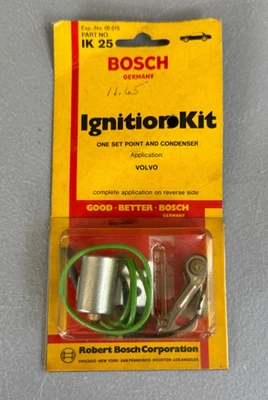 BOSCH Ignition Kit IK 25  Volvo point and condenser 1969-72 NOS new old stock - Image 1 of 4