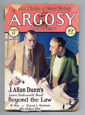 Argosy Part 3: Argosy All-Story Weekly Aug 17 1929 Vol. 205 #6 GD- 1.8 - Image 1 of 3