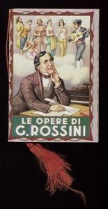calendarietto da barbiere LE OPERE DI G. ROSSINI 1940 - Picture 1 of 5