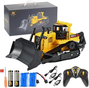 HUINA 1554 1/16 Scale Remote Control Bulldozer 2.4Ghz 11CH RC Construction Vehic - Picture 1 of 8
