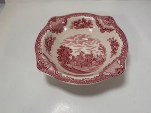 Johnson Bros Old Britain Castles 9" Runde Gemüseschüssel Rosa Ruthin Castle 1B - Bild 1 von 4