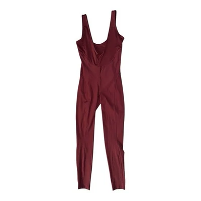 Body de esquí Lululemon acanalado Nulux ajuste asiático rojo granate talla S 6 nuevo con etiquetas Foto 1 de 4