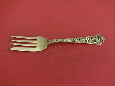 Cluny Vermeil by Gorham Sterling Silver Cold Meat Fork 4-Tine 8 1/4" - Image 1 of 2
