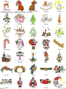 3000+ SURTIDOS DISEÑOS DE MÁQUINA DE BORDAR NAVIDAD PES BROTHER DST EN UNIDAD USB - Imagen 1 de 12