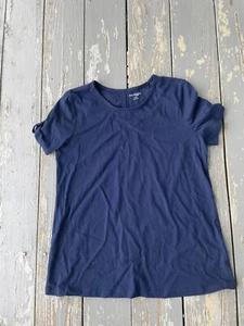 Kim Rogers T-shirt Women’s PetMed Short Sleeve Round Neck 100% Cotton Navy Blue - Picture 1 of 5