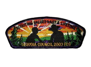 Parche CSP Sequoia Council Boy Scouts Friends of Scouting 2003 - Imagen 1 de 2
