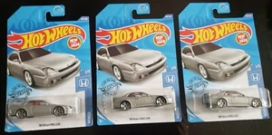 NEW FOR 2020 HOT WHEELS 98 HONDA PRELUDE  LOT of 3 NICE! - Picture 1 of 3
