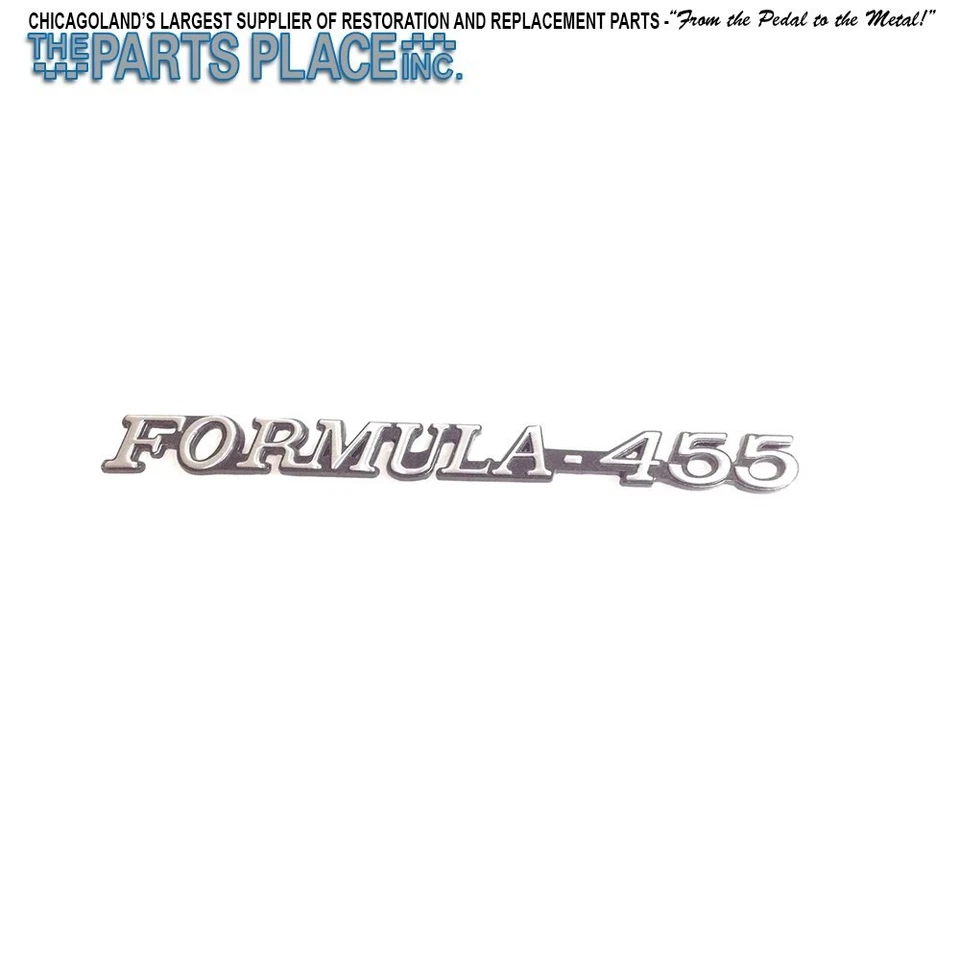 Firebird Formula Fender Emblem 1972-76 'Fórmula 455" negro y plateado - cada uno Foto 1 de 1