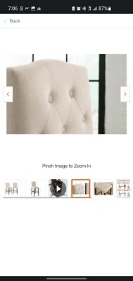 Steve Silver Debby 30" Tufted Bar Stool in Beige and Driftwood (Set of 2),... - Image 1 of 4