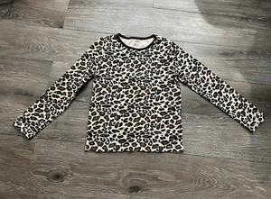 Gymboree Size 9 Cheetah Print Long Sleeve Top with Rhinestone Heart  EUC - Picture 1 of 2