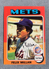 Topps  1975 (#445)  Felix Millan - New York Mets - Baseball Card -  VG