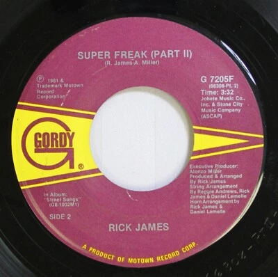 Soul 45 Rick James - Super Freak (Part II) / Super Freak (Part I) On Gordy - Image 1 of 2