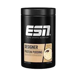 ESN Designer Protein Pudding Black and White Vanilla 360 g Pudding-Pulver zum... - Bild 1 von 6
